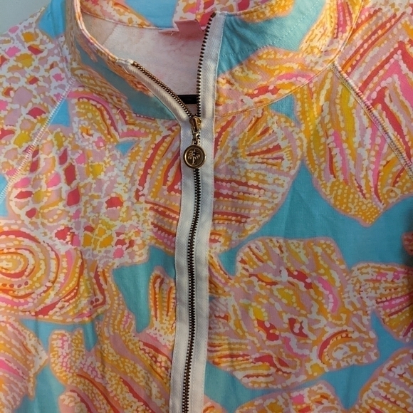 LILLY Pulitzer Tini Bikini Half Zipper Skipper Popover XS - Picture 2 of 6